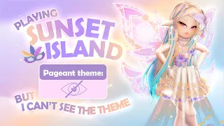 Playing SUNSET ISLAND But I CAN'T SEE THE THEME?! 🏰 Royale High Sunset Island