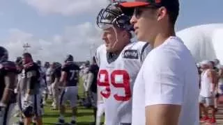 Astros shortstop Carlos Correa meets J.J. Watt & the Houston Texans - 2015 Hard Knocks EXTRA