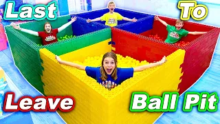 Playing Last To Leave Lego Ball Pit!