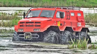 RUSAK all-terrain vehicle: we overcome the swamp and the river