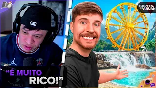 ARUAN REAGE: ILHA PARTICULAR DE $1 vs DE $250,000,000! (MRBEAST) - Cortes do Aruan