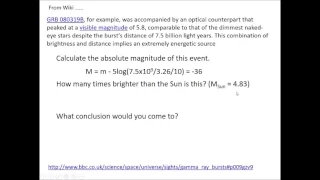 Lesson 10a Gamma Ray Bursts