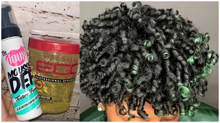 HOW TO | FINGER COILS ON MY TWA | frizzeecurlz