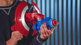 Lançador Nerf Vingadores Guerra Infinita Capitão América - Hasbro