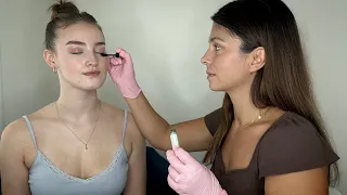 ASMR Festival Makeup Session for Emily | Soft Skin Care | Face & Skin Checkup ‘Unintentional’ Style