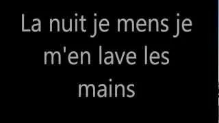 la nuit je mens -Bashung paroles