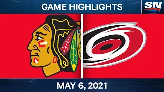 NHL Game Highlights | Blackhawks vs. Hurricanes - May 06, 2021