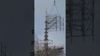 Notre Dame Cathedral scaffolding begins to come down