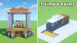⚒ Minecraft: 3 Redstone Farm Build Hacks #41 (Tutorial)