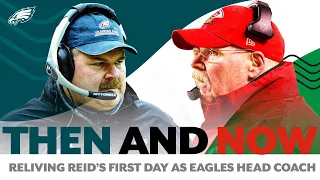 THROWBACK to Andy Reid's FIRST day as the Eagles head coach in 1999 #superbowl