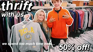 thrift with me and nathaniel!! | Vlogmas Episode 6