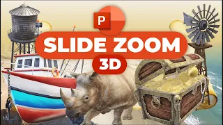 PowerPoint Slide Zoom Tutorial 🔥3D 🔥