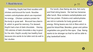 "Grade 6 English, Unit 6 : Lesson 2(Do you eat healthy food?) (Page 54) (G6EN-Episode 25)"