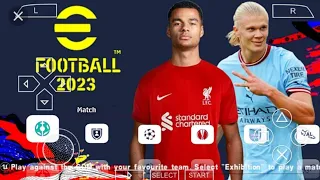 eFOOTBALL PES 2023 PPSSPP NEW KITS 2023/24 FACE & LATEST TRANSFERS 2023/24 BEST GRAPHICS