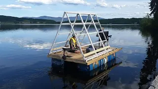 DIY Electric Barrel Raft,  Raft build 2.0