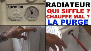 radiateur qui ne chauffe pas qui fait du bruit : purger