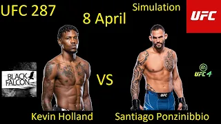 Kevin Holland VS Santiago Ponzinibbio FIGHT IN UFC 4/ UFC 287