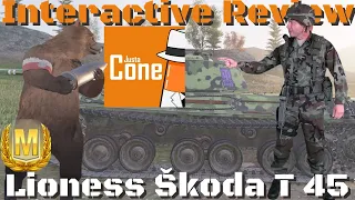 Lioness Škoda T 45 Interactive Tank Review, World of Tanks Console.