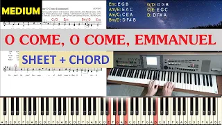 O COME, O COME, EMMANUEL | Piano Tutorial [ Medium ]