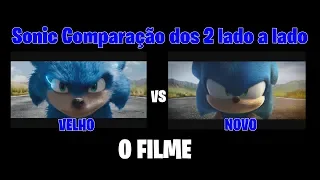 Sonic Comparação VELHO VS NOVO SONIC O FILME 2019  TRAILER DUBLADO