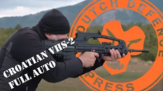 Shooting the Croatian HS Produkt VHS-2 Assault Rifle full-auto