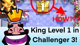 so i played a king level 1 in challenger 3...