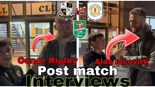 Port Vale V Crewe Alexandra post match interviews | win on  Derby day for Vale in epic ending | AB7