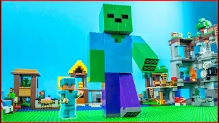 LEGO Minecraft BIG ZOMBIE Build CHALLENGE Animation