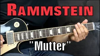 Rammstein - Mutter - Metal Guitar Lesson (w/Tabs)