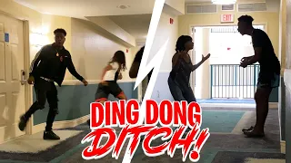 EXTREME DING DONG DITCH PART 10! **ANGRY LADY CHASED ME**