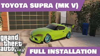 How To Install Toyota Supra (MK V 2020) In GTA 5 2023 Luckiest Gamer