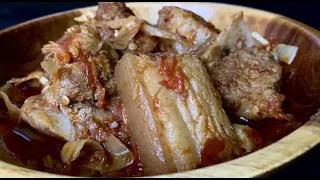 Pork cook with fermented bamboo shoots || Naga Kitchen