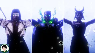 Mortal Kombat 11 - All Characters Performs Rain's "Purple Reign" Victory