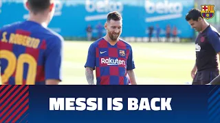 Leo Messi is back in training with the squad