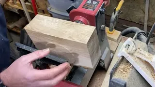 Turning 'The Brick' - Olive Ash Woodturning
