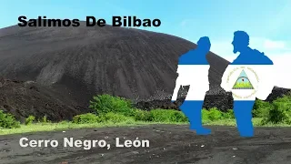 VOLCAN de LEON: Récord de caídas bajando el CERRO NEGRO en NICARAGUA