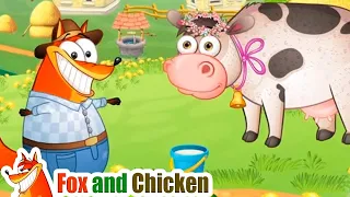 The Farmer in the Dell | l Nursery Rhymes & Kids Songs - Fox and Chicken