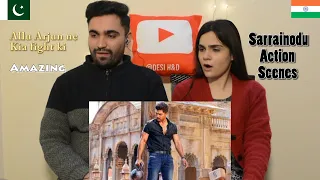 Pakistani reaction to Sarrainodu | Allu Arjun Best Fight & Action scenes | Desi H&D Reacts