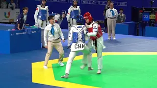 【成都大运会】中国队夺得跆拳道女子团体金牌！