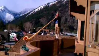 Blowing the Alphorn - Bob Johnson - Enzian Inn