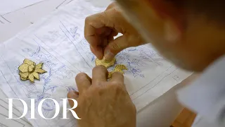 Dior Cruise 2023 golden embroideries