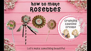 HOW TO MAKE PAPER ROSETTES | Paper Rosette Embellishment Tutorial
