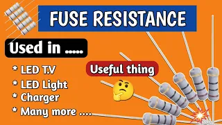 fuse resistance | fuse resistance use in circuit #viral @bktechnofriends