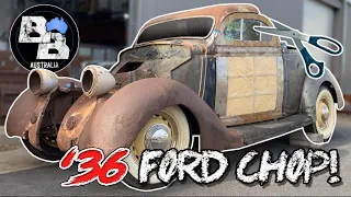 1936 Ford 5 to 3 window conversion and chop: Part 1: Backyardbuilds