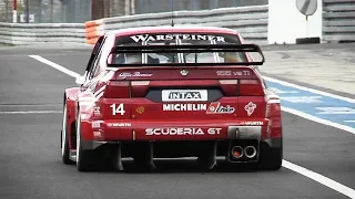 UNMUFFLED Alfa Romeo 155 V6 Ti singing around Nürburgring GP-Strecke!