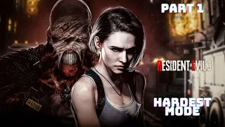 Resident Evil 3 Remake Full game hardcore mode gameplay playthrough - Part 1 - Already the Nemesis?!