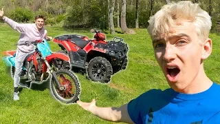 I CHALLENGED MY BROTHER!! (DIRTBIKE RACE)
