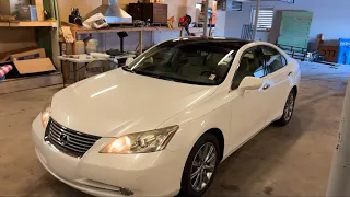 UpDaTe! The busted up 2008 Lexus ES350 what’s her status? 10 codes! POV Walkaround test drive