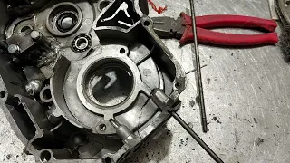 Ремонт корпуса двигателя от мотоцикла КТМ