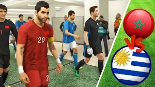 ثمن نهائي خيالي 3-2 ضد الأوروغواي كأس العالم في روسيا على بيس 2018 | PES 2018 Russia World Cup